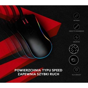 Savio Turbo Dynamic Gaming Mouse Pad XXL 1000mm Μαύρο-Κόκκινο