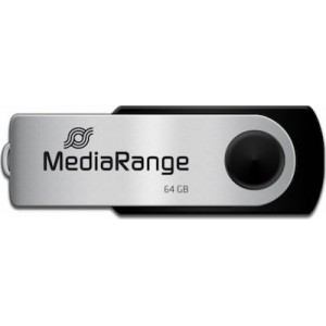 MediaRange 64GB USB 2.0 Stick Ασημί