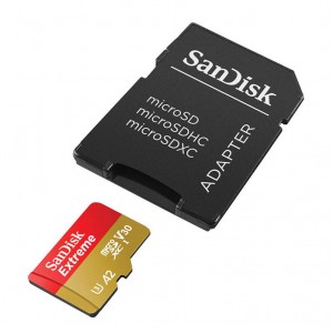 Memory card SANDISK EXTREME microSDXC 128 GB 190/90 MB/s UHS-I U3 (SDSQXAA-128G-GN6MA)