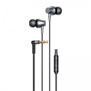 Wired in-ear headphones VFAN M17, 3.5mm jack (black)