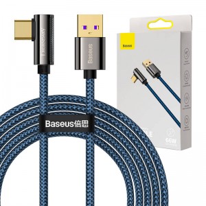 Cable USB to USB-C Baseus Legend Series, 66W, 2m (blue)