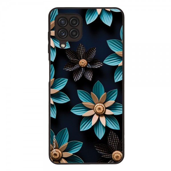 Θήκη Sonique 3D flower Series για Samsung Galaxy A22 4G / Galaxy M32 4G / Galaxy M22 4G Γαλάζιο