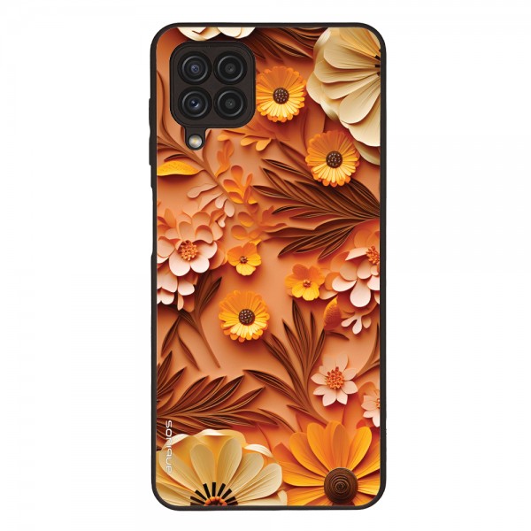 Θήκη Sonique 3D flower Series για Samsung Galaxy A22 4G / Galaxy M32 4G / Galaxy M22 4G Πορτοκαλί