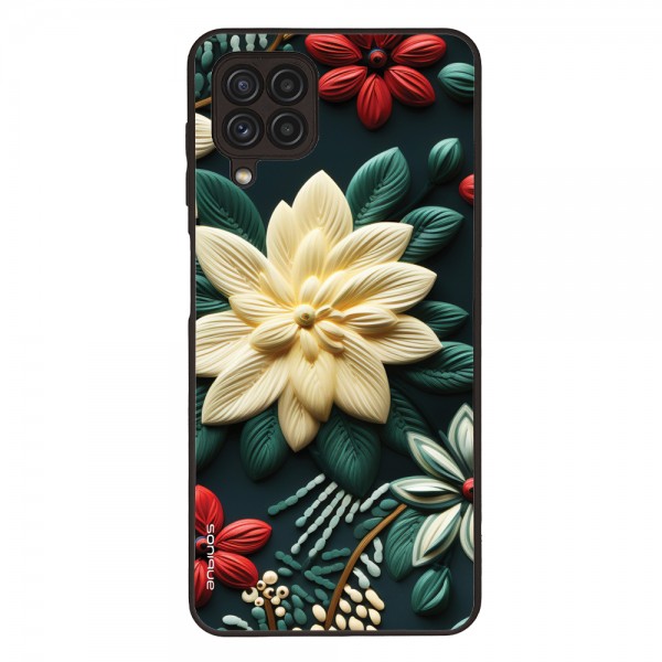 Θήκη Sonique 3D flower Series για Samsung Galaxy A22 4G / Galaxy M32 4G / Galaxy M22 4G Πράσινο