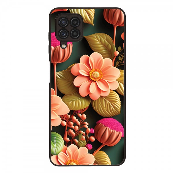 Θήκη Sonique 3D flower Series για Samsung Galaxy A22 4G / Galaxy M32 4G / Galaxy M22 4G Σομόν