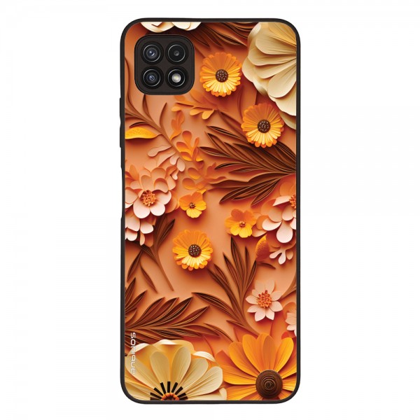 Θήκη Sonique 3D flower Series για Samsung Galaxy A22 5G Πορτοκαλί