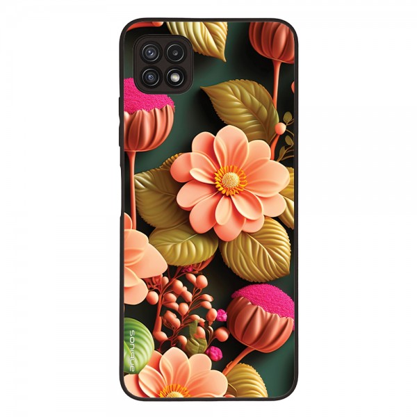 Θήκη Sonique 3D flower Series για Samsung Galaxy A22 5G Σομόν