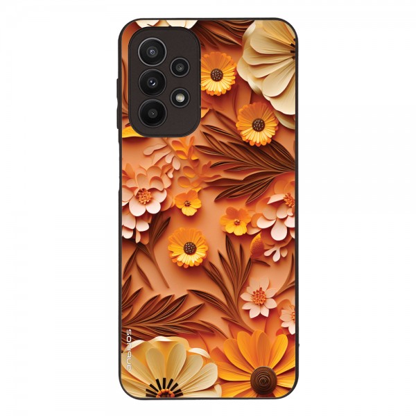 Θήκη Sonique 3D flower Series για Samsung Galaxy A23 5G / Galaxy A23 4G Πορτοκαλί