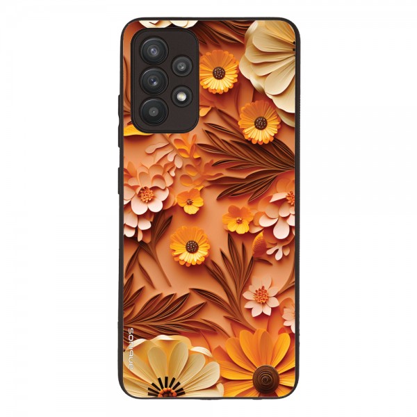 Θήκη Sonique 3D flower Series για Samsung Galaxy A32 4G Πορτοκαλί