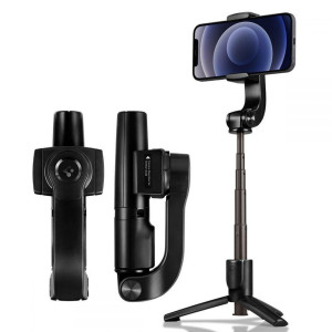 Spigen - Gimbal Mini Selfie Stick (S610W) - Stable Mini Tripod with Stabilizer, Bluetooth Remote Control, 54cm - Black
