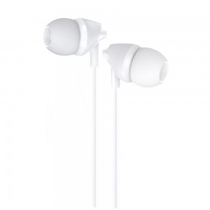 Usams - Wired Earphones Plastic EP-39 (US-SJ387) - In-ear, Jack 3.5mm, Microphone, 1.2m - White