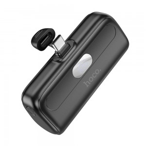 Hoco - Power Bank Cool (J116) - Mini Pocket Charging for USB-C with LED Digital Display, 5000mAh - Black