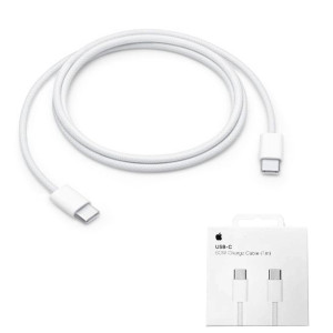 Apple - Original Data Cable (MQKJ3ZM/A) - USB-C to Type-C, 1m, 60W - White (Blister Packing)