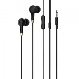 Hoco - Wired Earphones Amazing (M58) - Jack 3.5mm, Stereo, Hi-Fi, with Microphone, 1.2m - Black