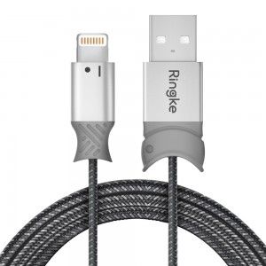 Ringke - Data Cable - USB to Lightning, 20cm - Gray