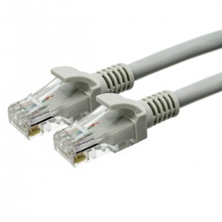 Καλώδιο Δικτύου Jasper Cat 6 UTP CCA 10m Γκρί Patch Cord