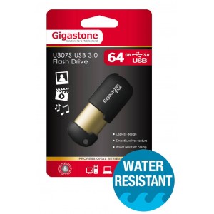 USB 3.0 Gigastone Flash Drive U307S 64GB Μαύρο Professional Series Metal Frame