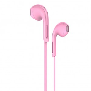 Hands Free Hoco M39 Rhyme Sound Earphones Stereo 3.5mm Ροζ με Μικρόφωνο και Πλήκτρο Λειτουργίας