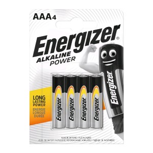 Μπαταρία Αλκαλική Energizer Alkaline Power LR03 size AAA 1.5V Τεμ. 4