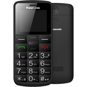 Panasonic KX-TU110EXB (Dual SIM) Μαύρο 1.77" Easy Phone με πλήκτρο SOS, Bluetooth και Μεγάλα Γράμματα