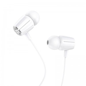 Hands Free Hoco M88 Graceful Earphones Stereo 3.5mm Λευκό 1.2μ με Μικρόφωνο και Πλήκτρο Λειτουργίας