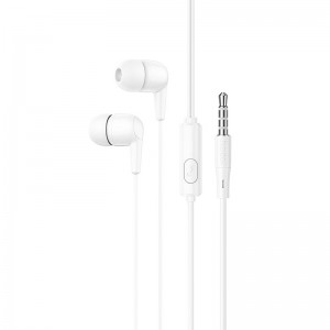 Hands Free Hoco M97 Enjoy Earphones Stereo 3.5mm με Μικρόφωνο και Πλήκτρο Λειτουργίας Λευκά