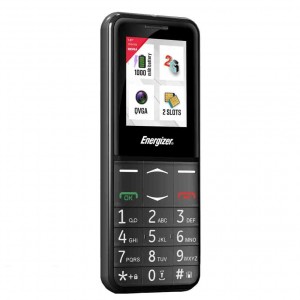 Energizer Feature E4 32MB/2GB Dual Sim 2G 1.77" Μαύρο, με πλήκτρο SOS