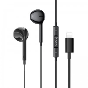 Hands Free Hoco M111 Primero Series Earphones Stereo Lightning Μαύρα 1,2μ