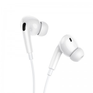 Hands Free Hoco M111 Max Primero Series Earphones Stereo Lightning Λευκά 1,2μ