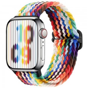 Watchband Noozy 42/44/45/49mm για Apple Watch 1/2/3/4/5/6/7/8/9/se/ultra 1/ultra 2 Μαύρο Nylon Woven Band