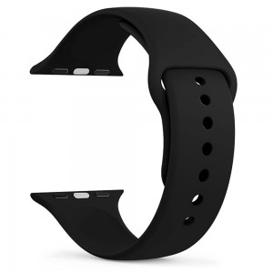 Watchband Noozy 42/44/45/49mm για Apple Watch 1/2/3/4/5/6/7/8/9/se/ultra 1/ultra 2 Μαύρο Silicon Band