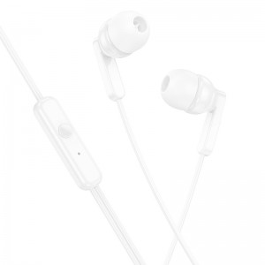 Hands Free Hoco M121 Bright Universal Earphones Hi-Fi Stereo 3.5mm Λευκό 1.2m