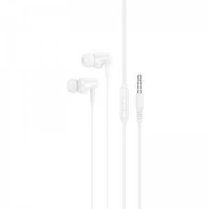 Hands Free Hoco M112 Story Universal Earphones Hi-Fi Stereo 3.5mm Λευκό 1.2m