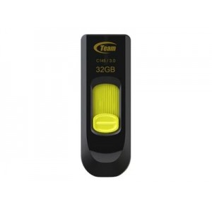 Team Group USB Flash Drive C145 - USB Type-A 3.2 Gen 1 - 32 GB - Black/Yellow