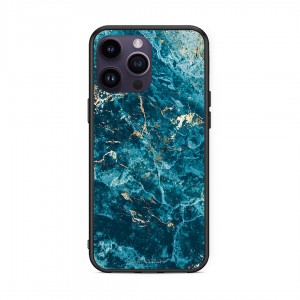 Marble Blue - iPhone 14 Pro case