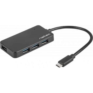 Natec Silkworm USB 3.0 Hub 4 Θυρών με σύνδεση USB-C