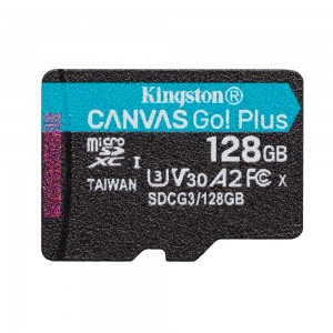 Kingston memory card 128GB microSDXC Canvas Go! Plus cl. 10 UHS-I 170 MB/s + adapter