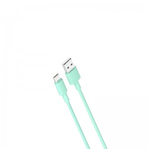 XO cable NB156 USB - USB-C 1,0 m 2,4A green