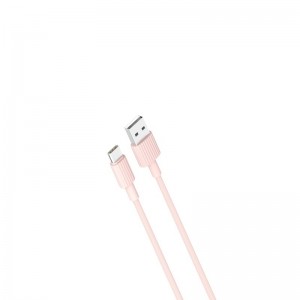 XO cable NB156 USB - USB-C 1,0 m 2,4A pink