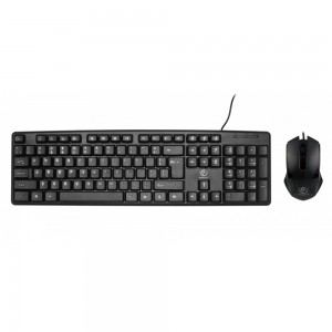 Rebeltec Simson set: wire keyboard + wire mouse black