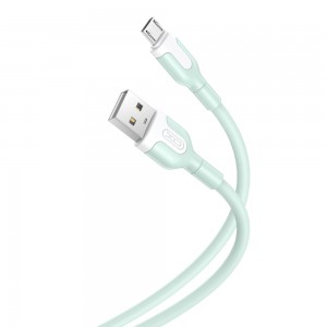 XO cable NB212 USB - microUSB 1,0 m 2,1A green