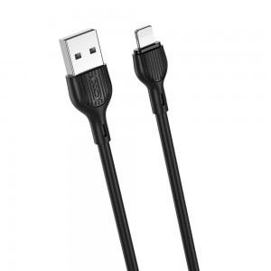 XO cable NB200 USB - Lightning 1,0m 2.1A black