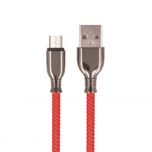 Setty cable USB - microUSB 1,0 m 3A FC-M red