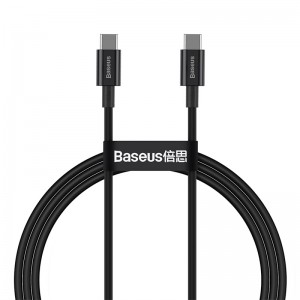 Baseus cabel Superior PD USB-C - USB-C 1,0m black 100W