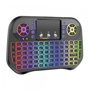 Mini keyboard No brand I10, USB 2.4GHz, Bluetooth, Touchpad, Black - 13056