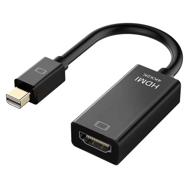 Adapter DeTech, Mini DisplayPort - HDMI, 4K, Black - 17860