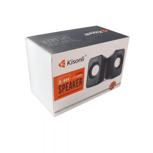 Ηχεία Kisonli S-444, 2x3W USB,  Μαύρο - 22060