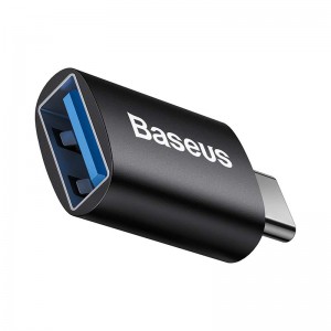 Аdapter Baseus Ingenuity, USB F to Type-C, OTG, Black - 40395