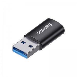 Аdapter Baseus Ingenuity, Type-C F to USB, OTG, Black - 40396