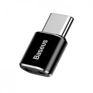 Аdapter Baseus Mini, Micro USB F to Type-C, OTG, Black - 40398